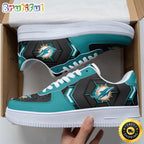 NFL Miami Dolphins Air Force 1 Shoes Football Sports Shoes