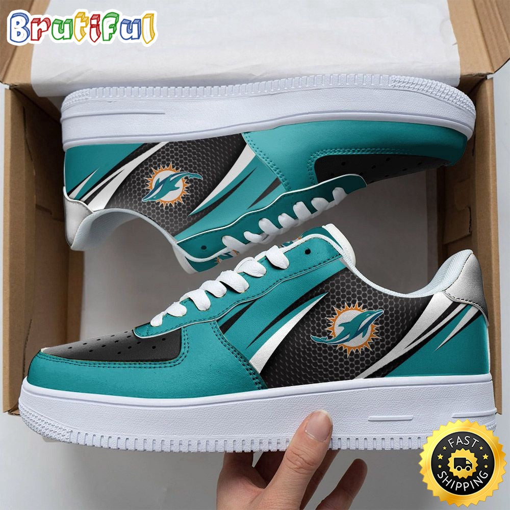 NFL Miami Dolphins Air Force 1 Shoes Sleek AF1 Fashion