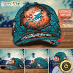 NFL Miami Dolphins Baseball Cap Custom Cap Trending For Fans