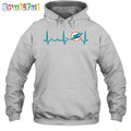 NFL Miami Dolphins Heartbeat Hoodie Unisex Football T-Shirt Hoodie