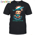 NFL Miami Dolphins T-Shirt Betty Boop Football Tshirt