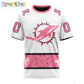 NFL Miami Dolphins T-Shirt Special Pink Design Fight Breast Cancer