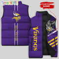NFL Minnesota Vikings Damn Right Sleeveless Down Jacket