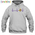 NFL Minnesota Vikings Heartbeat Hoodie Unisex Football T-Shirt Hoodie