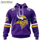 NFL Minnesota Vikings Hoodie 2024 Personalized Name And Number Unisex Hoodie