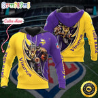 NFL Minnesota Vikings Hoodie Damn Right Sport Hoodie