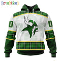 NFL Minnesota Vikings Hoodie Special Design 3D Hoodie St Patrick Day