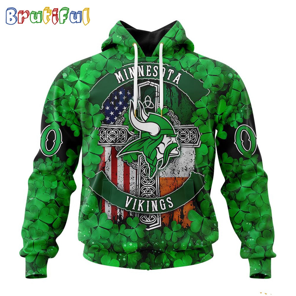 NFL Minnesota Vikings Hoodie Special Design Hoodie St Patrick Day