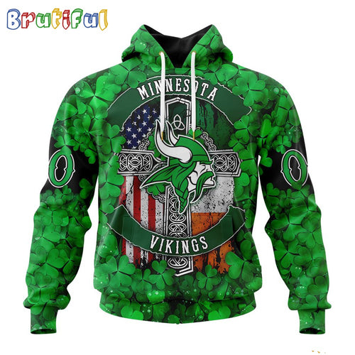 NFL Minnesota Vikings Hoodie Special Design Hoodie St Patrick Day
