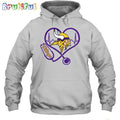 NFL Minnesota Vikings Nurse Love Hoodie Unisex Football T-Shirt Hoodie