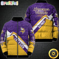 NFL Minnesota Vikings Puffer Jacket Customized Sport Down Jacket