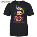 NFL Minnesota Vikings T-Shirt Betty Boop Football Tshirt