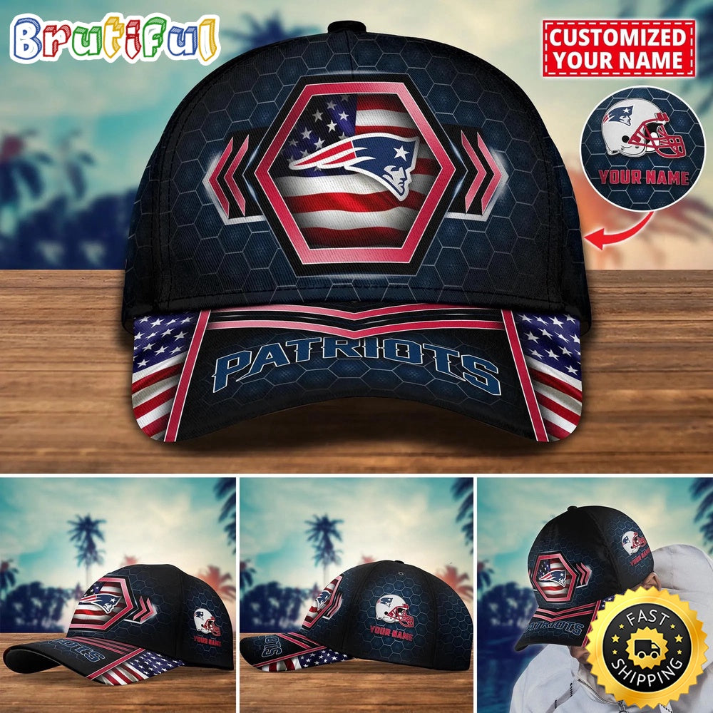 NFL New England Patriots Baseball Cap Best Trending Custom Name Cap