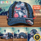 NFL New England Patriots Baseball Cap Flag Flower Trending Custom Cap