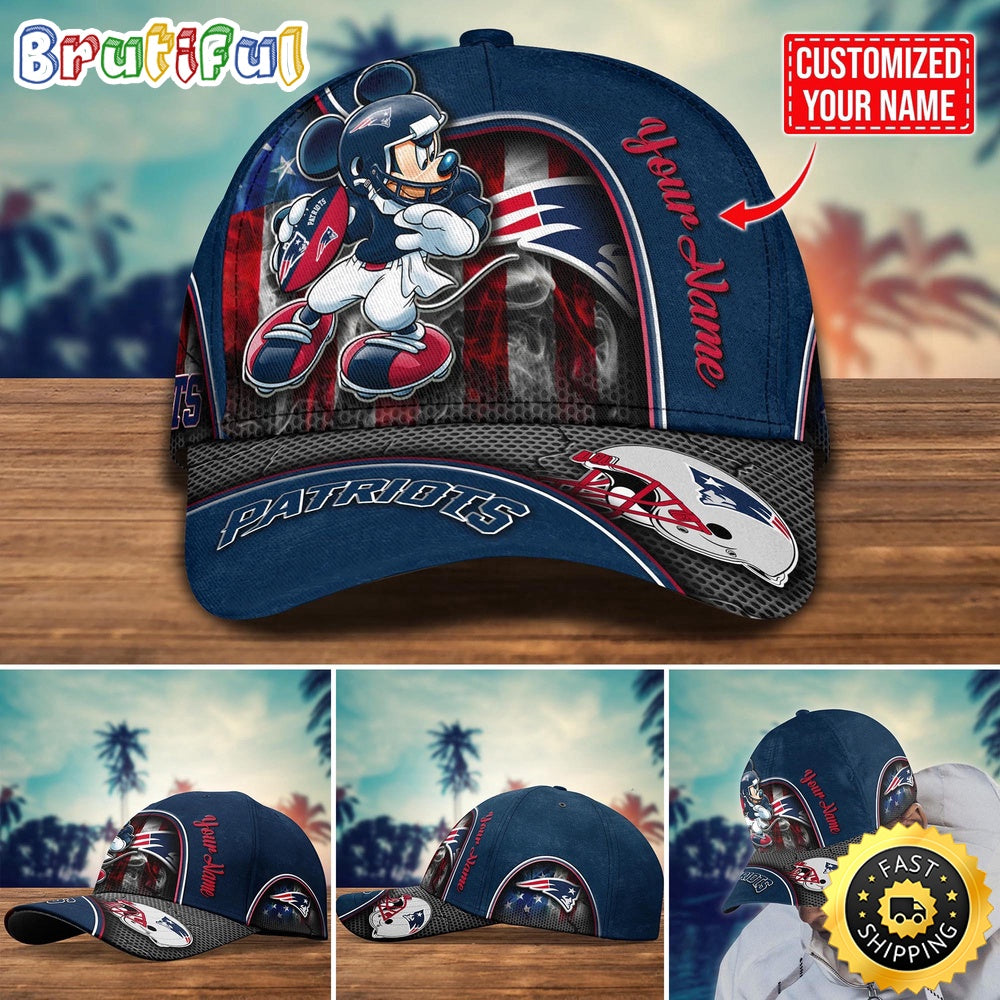 NFL New England Patriots Baseball Cap Mickey Cap Trending Custom Cap