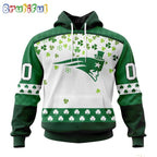 NFL New England Patriots Hoodie Special Design For St Patrick Day