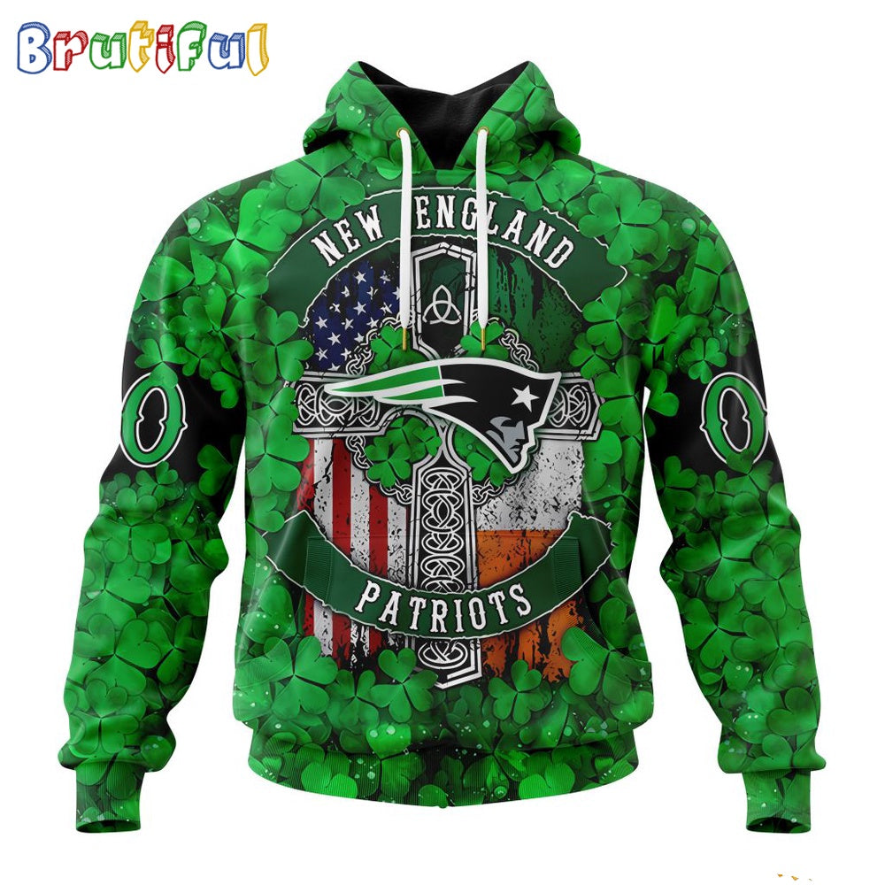 NFL New England Patriots Hoodie Special Design Hoodie St Patrick Day