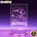 NFL New England Patriots Night Light Helmet Logo Sports LED Light