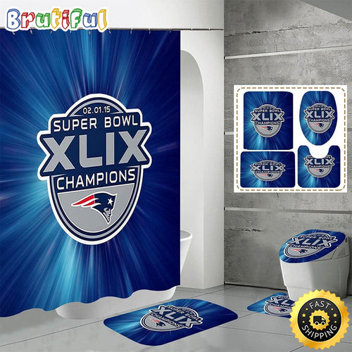 NFL New England Patriots Shower Curtain Chic Shower Drapes