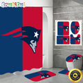 NFL New England Patriots Shower Curtain Modern Bath Curtains