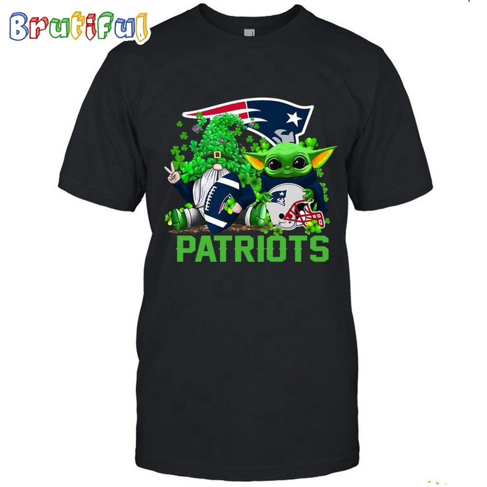 NFL New England Patriots St Patrick’s Day T-Shirt Special Gomes Baby Yoda St Patricks Day Shirt