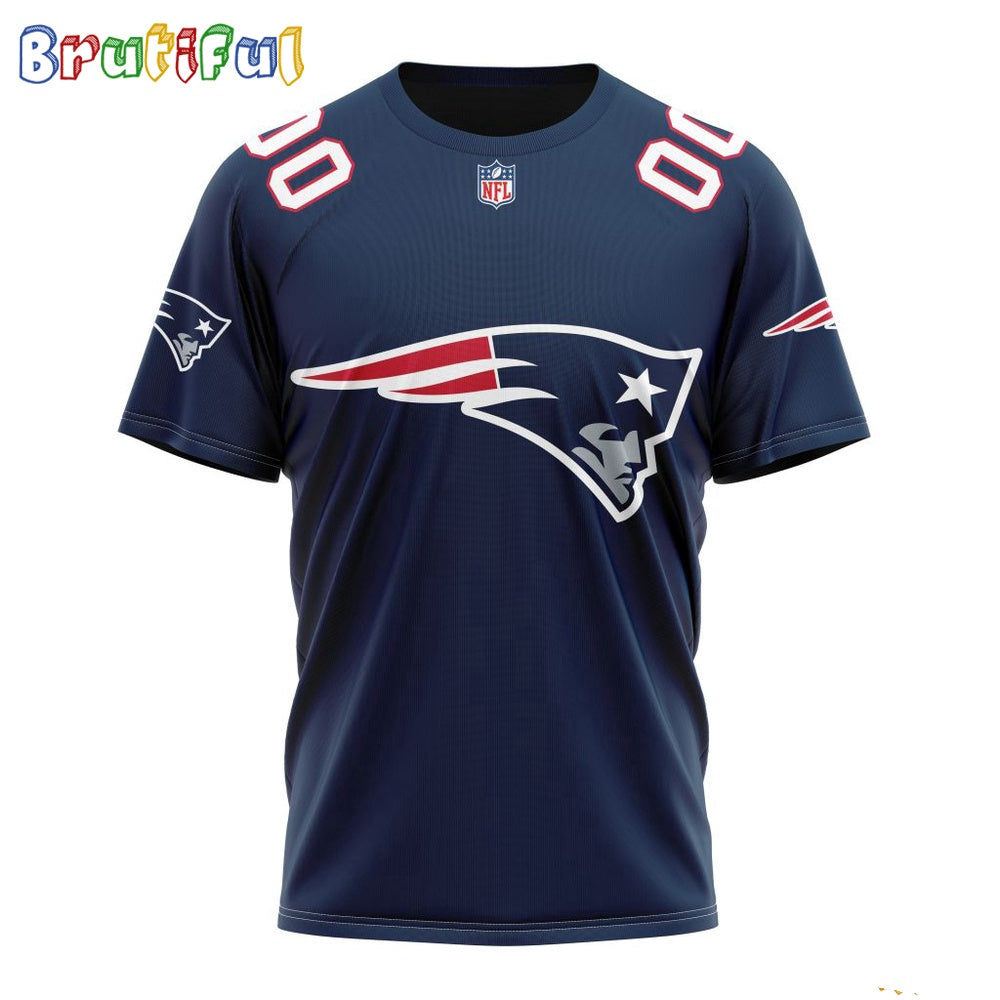 NFL New England Patriots T-Shirt 2024 Personalized Name And Number Unisex T-Shirt