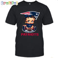 NFL New England Patriots T-Shirt Betty Boop Football Tshirt