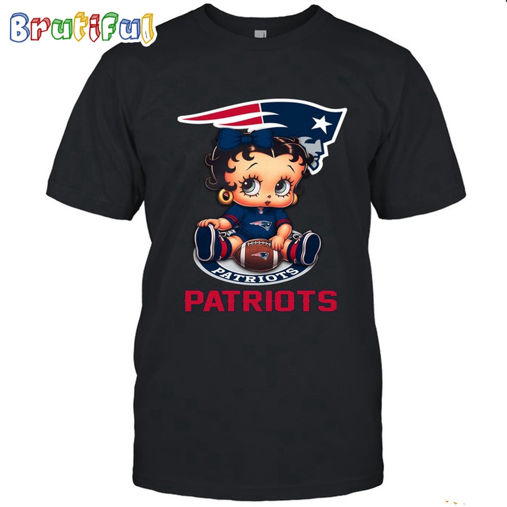 NFL New England Patriots T-Shirt Betty Boop Football Tshirt