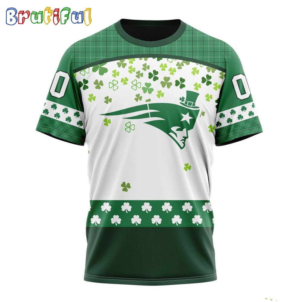 NFL New England Patriots T-Shirt Special Design T-Shirt St Patrick Day