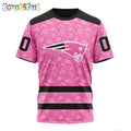 NFL New England Patriots T-Shirt Special Pink T-Shirt Design Fight Breast Cancer