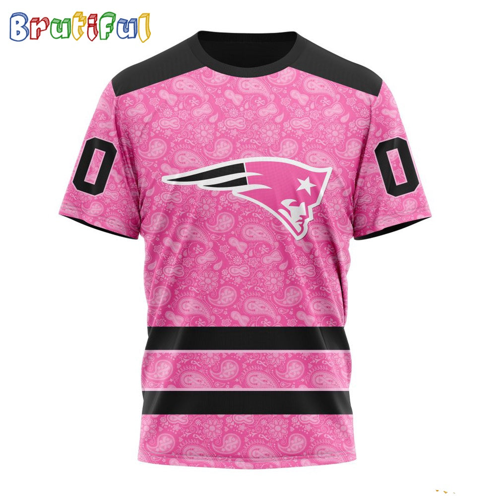 NFL New England Patriots T-Shirt Special Pink T-Shirt Design Fight Breast Cancer