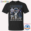 NFL New England Patriots Tom Brady And Bill Belichick Legends Champions 2024 Signature T Shirt