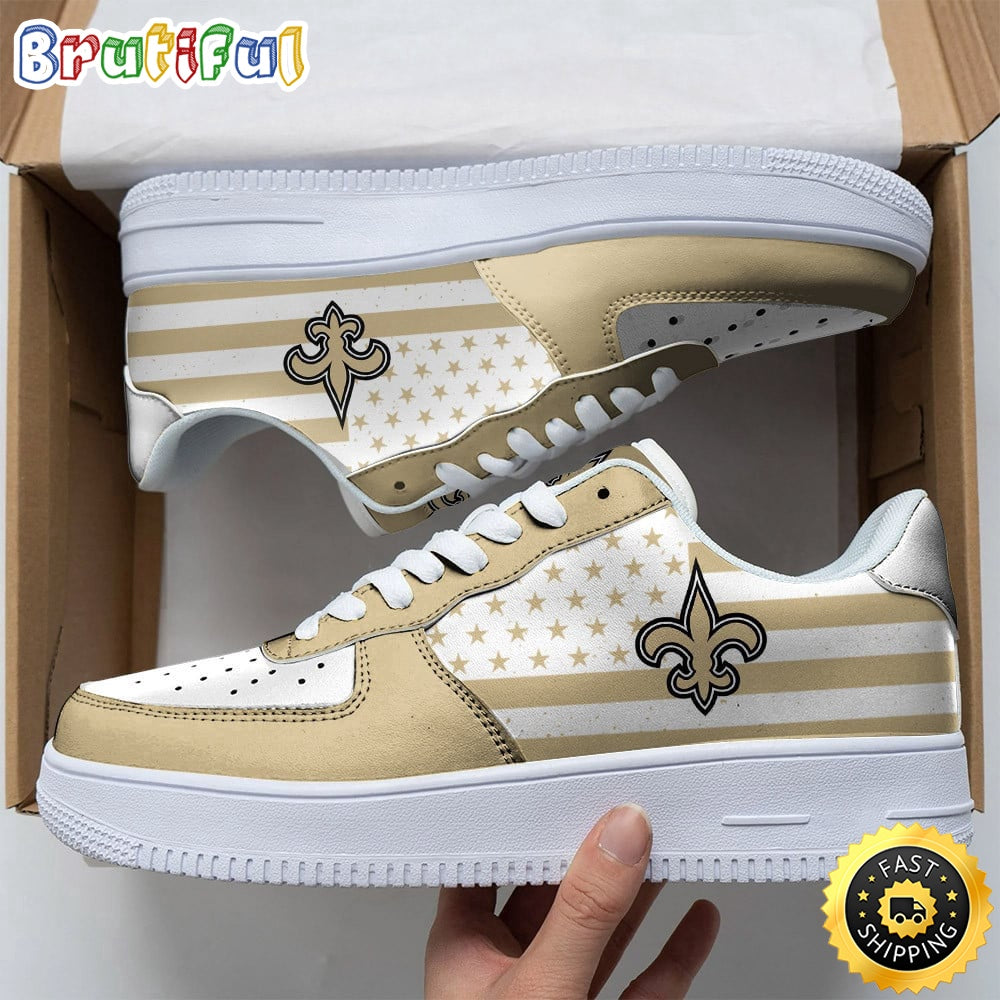NFL New Orleans Saints Air Force 1 Shoes Urban Streetwear Shoes