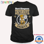 NFL New Orleans Saints Bart Simpson Defensive Dude T Shirt