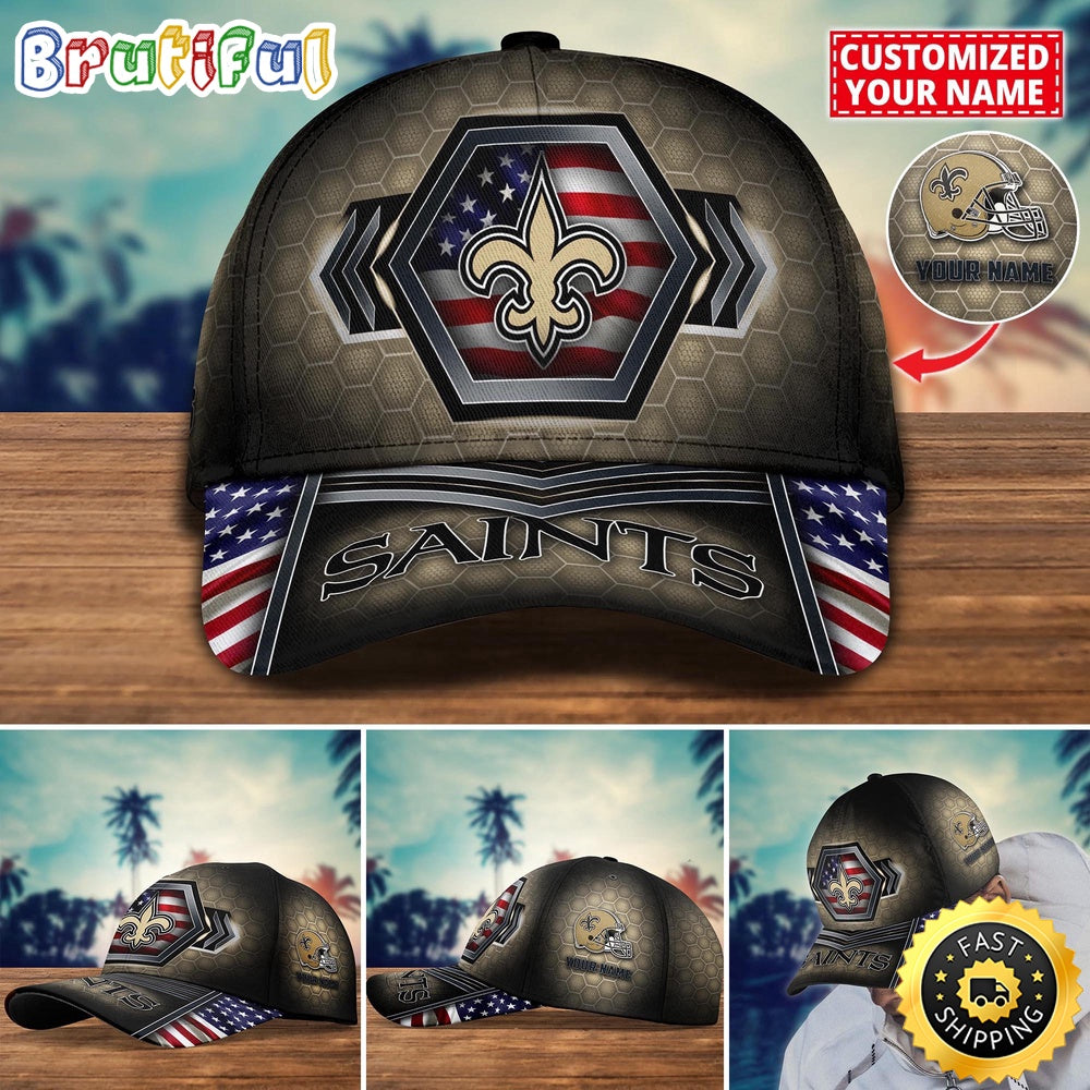 NFL New Orleans Saints Baseball Cap Best Trending Custom Name Cap