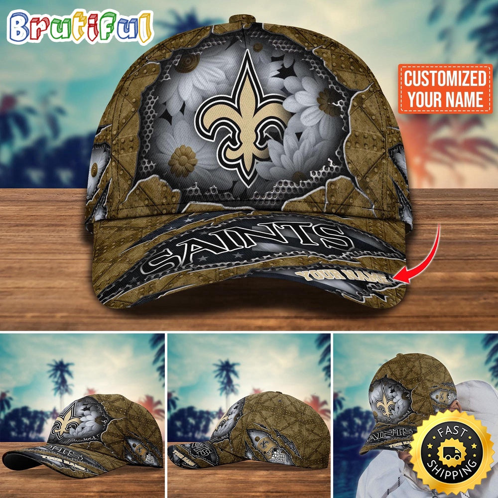 NFL New Orleans Saints Baseball Cap Custom Cap Trending For Fans