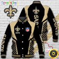 NFL New Orleans Saints Baseball Jacket Football Sports Jacket
