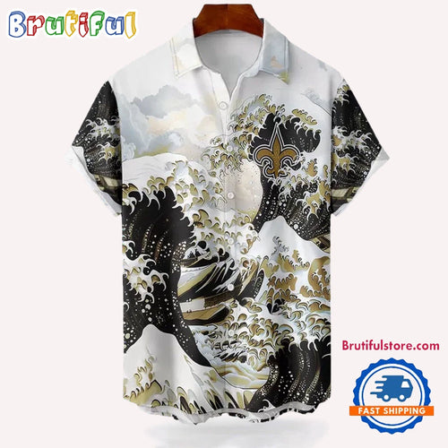 NFL New Orleans Saints Football Special Great Wave Hawaiian Shirt