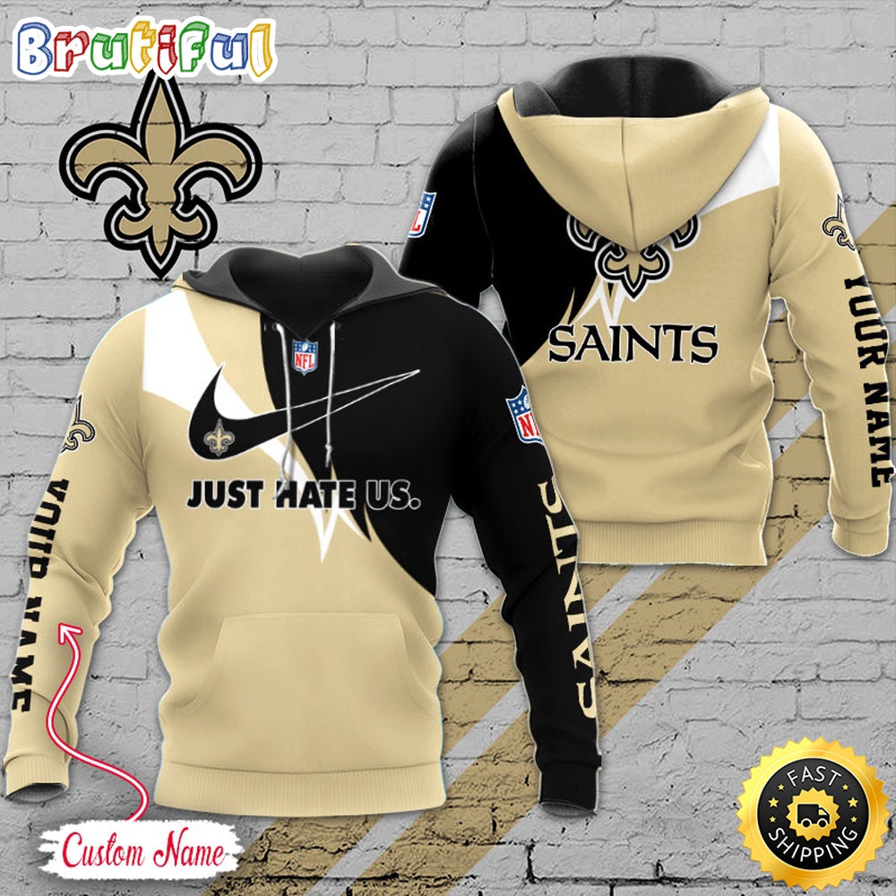 NFL New Orleans Saints Hoodie Just Hate US Sport Hoodie