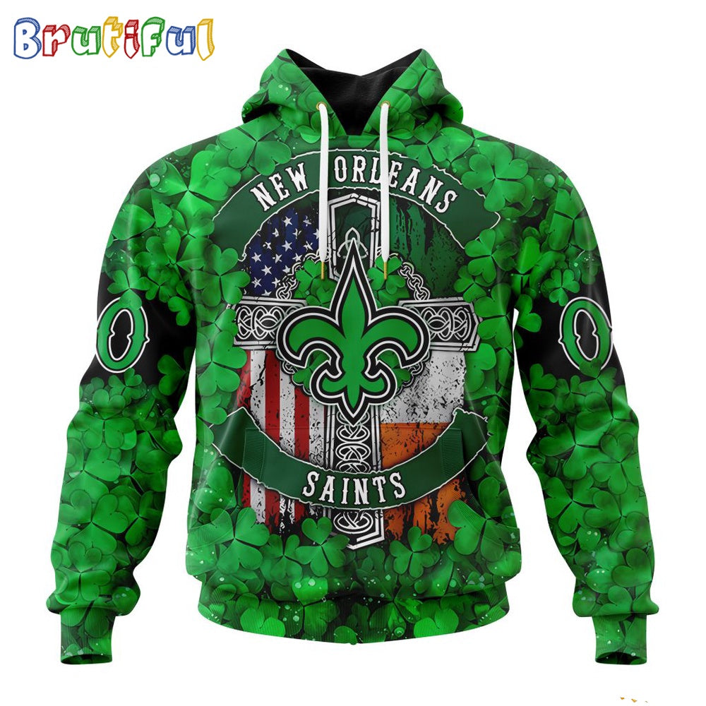NFL New Orleans Saints Hoodie Special Design Hoodie St Patrick Day