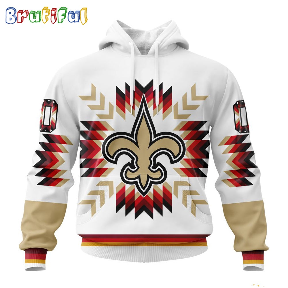 NFL New Orleans Saints Hoodie Special Design With Native Pattern