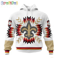 NFL New Orleans Saints Hoodie Special Design With Native Pattern