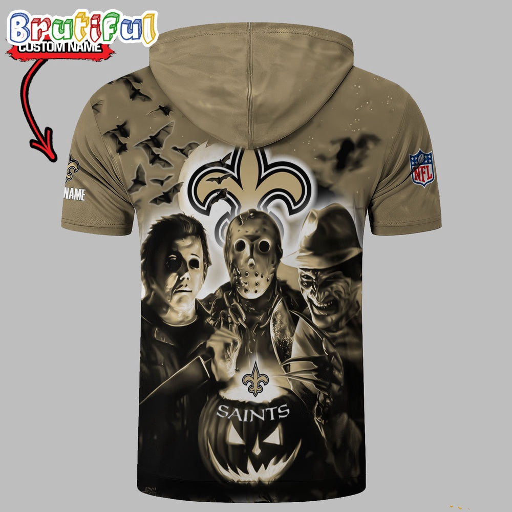 NFL New Orleans Saints Horror Characters Essential Halloween Sleeveless Hoodie