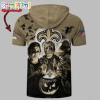 NFL New Orleans Saints Horror Characters Essential Halloween Sleeveless Hoodie