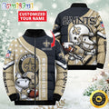 NFL New Orleans Saints Puffer Jacket Snooby Customized Jacket