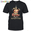 NFL New Orleans Saints T-Shirt Betty Boop Football Tshirt