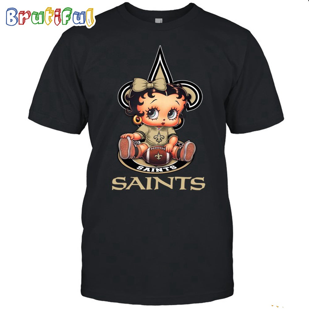 NFL New Orleans Saints T-Shirt Betty Boop Football Tshirt