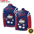 NFL New York Giants Baseball Jacket Hello Kitty Personalized Baseball Jacket