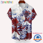 NFL New York Giants Football Special Great Wave Hawaiian Shirt