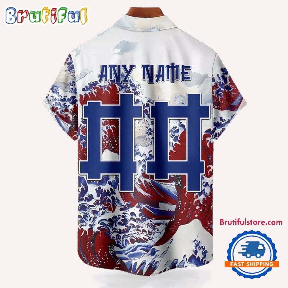 NFL New York Giants Football Special Great Wave Hawaiian Shirt